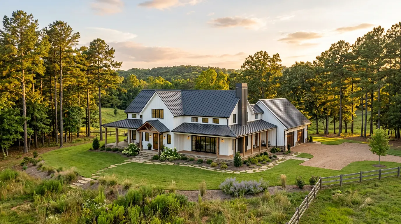 Farmhouse-style home built in North Mississippi